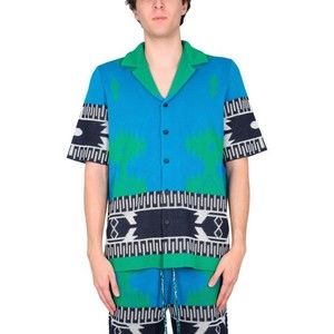 Alanui Jacquard Shirt With Bowling Collar - NWT